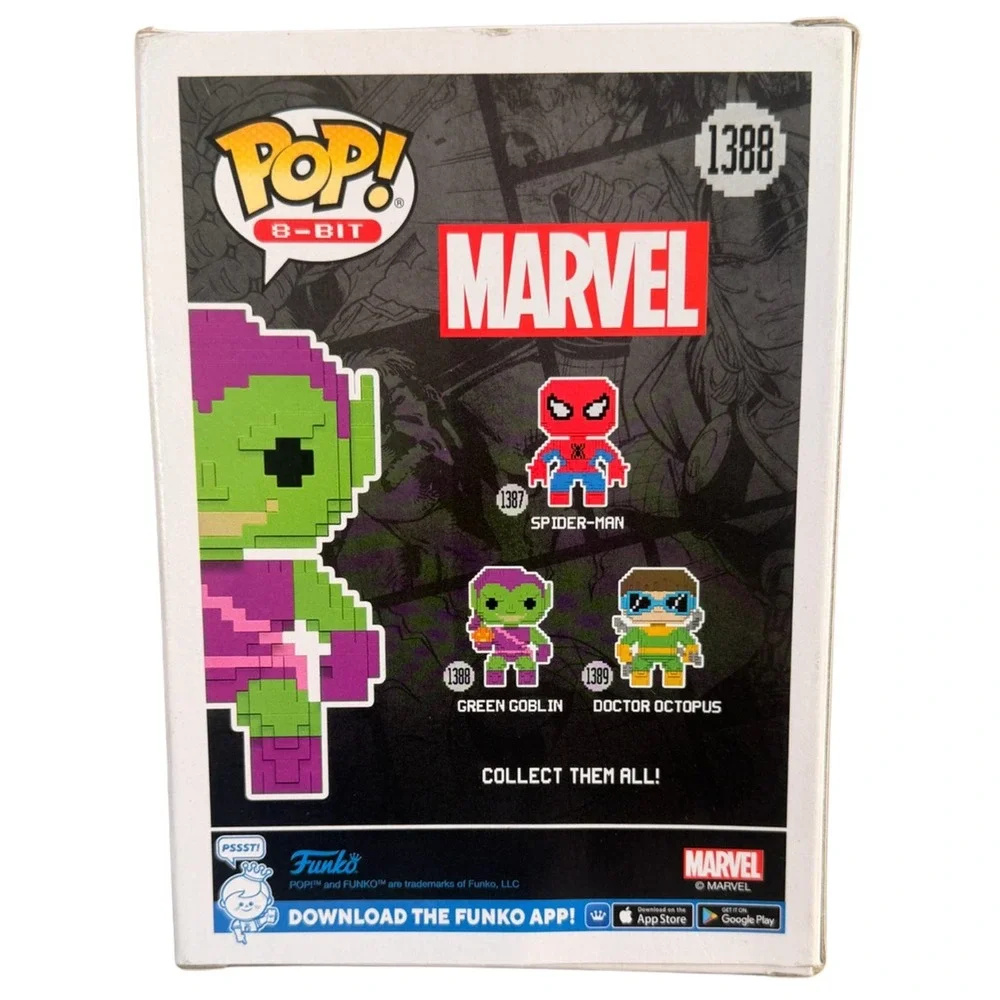 Funko POP! Marvel: 8-Bit- Green Goblin Exclusive Bobblehead Vinyl Figure #1388‎
